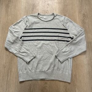 Gap Sweater Mens XL Grey‎ Cotton Blend Pullover Roll Neck Crewneck Knit Sweater